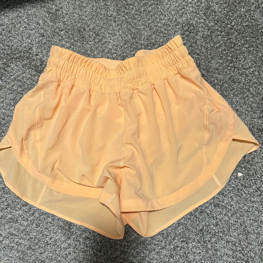 Lululemon Athletica Apricot Women's Athletic Shorts